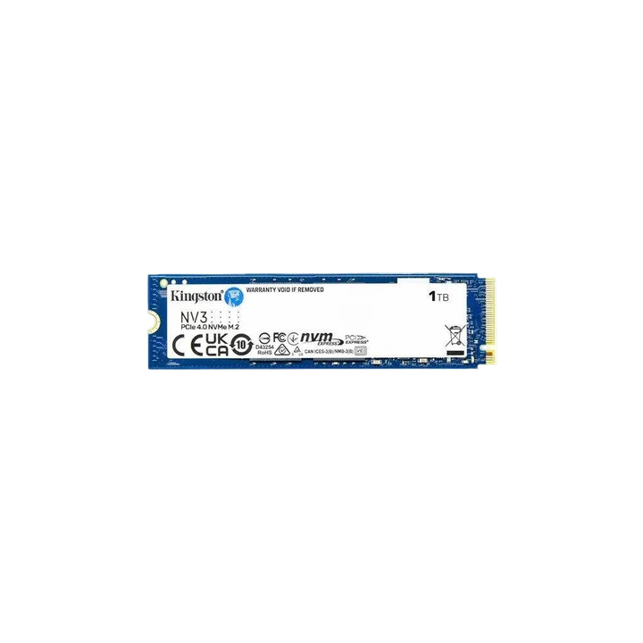SSD Kingston NV3 1 To PCIe 4.0 NVMe M.2 2280 - vue de face du produit