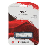 Kingston NV3 1TB PCIe 4.0 NVMe M.2 2280 SSD retail packaging