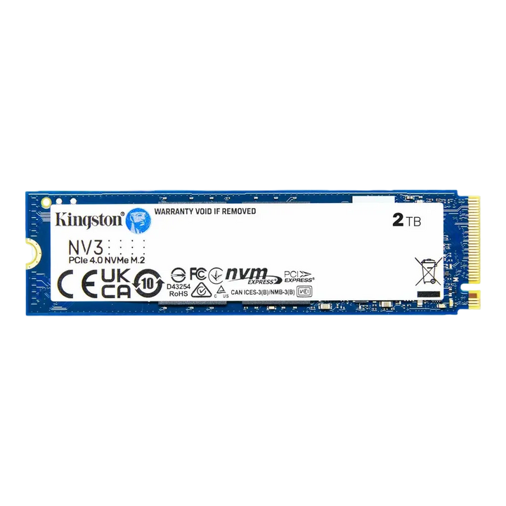 SSD Kingston NV3 2 To PCIe 4.0 NVMe M.2 2280 - vue officielle du produit
