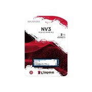 Kingston NV3 2TB PCIe 4.0 NVMe M.2 2280 SSD official retail packaging