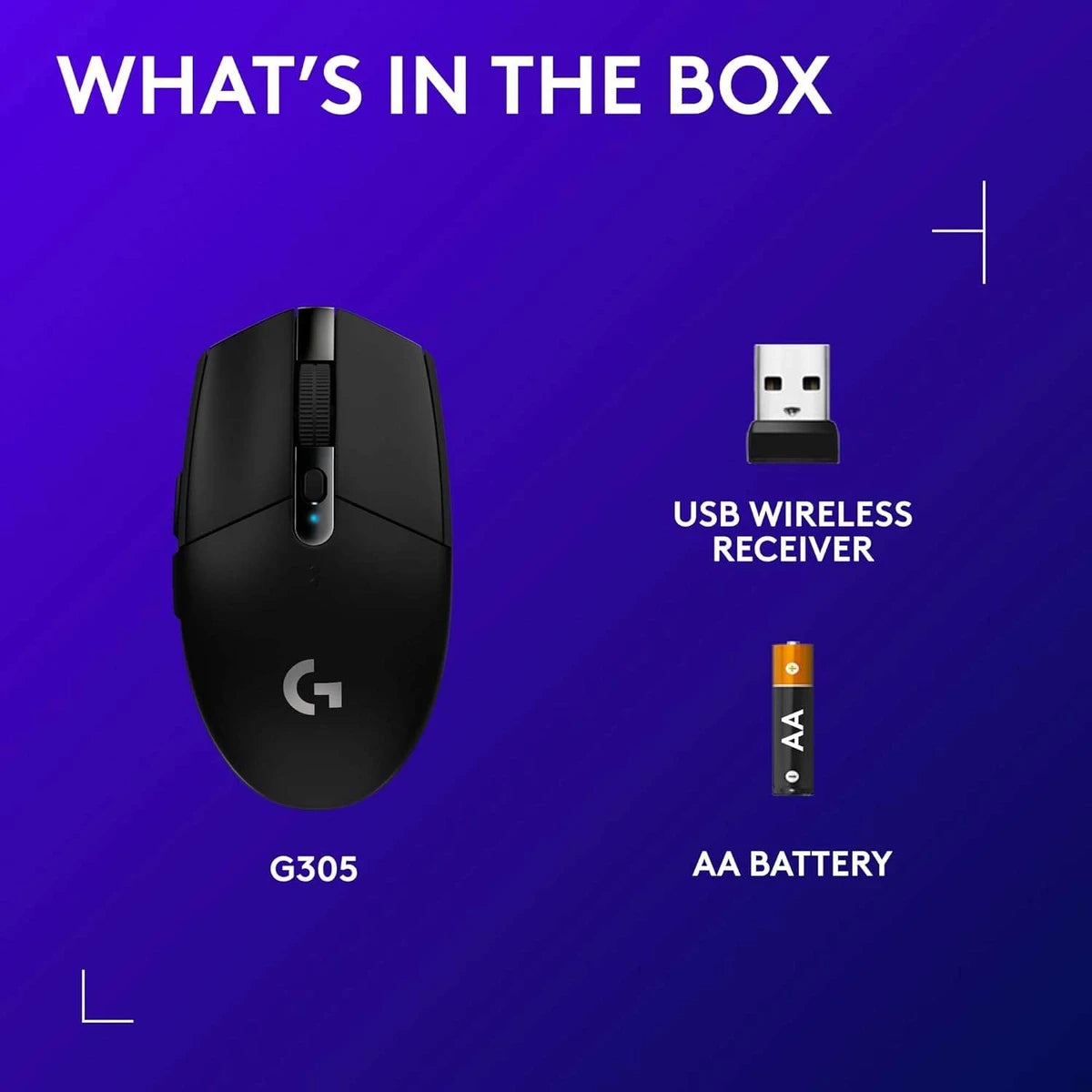 Souris gaming sans fil Logitech G305 LIGHTSPEED - vue 8