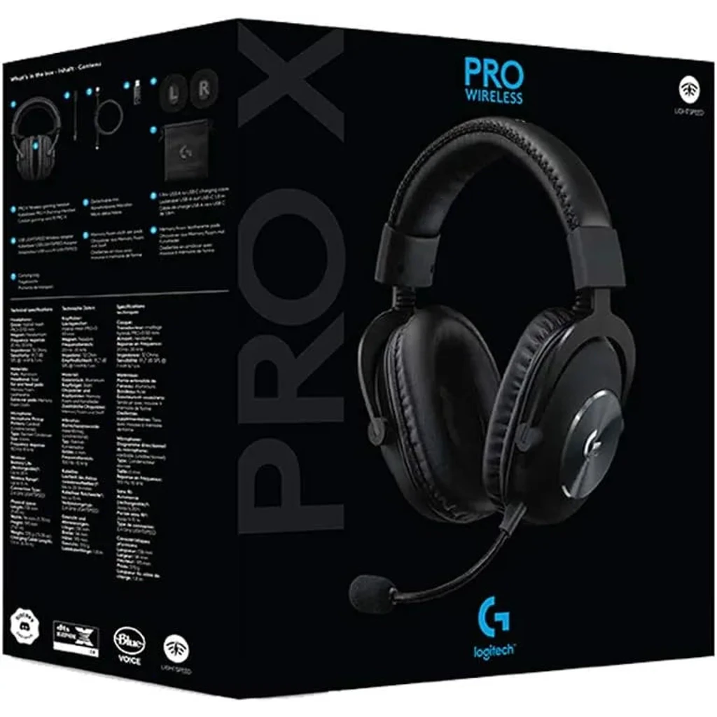 Logitech G PRO X Wireless LIGHTSPEED Gaming Headset - Black