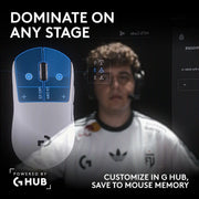 souris gaming sans fil Logitech G PRO X2 SUPERSTRIKE