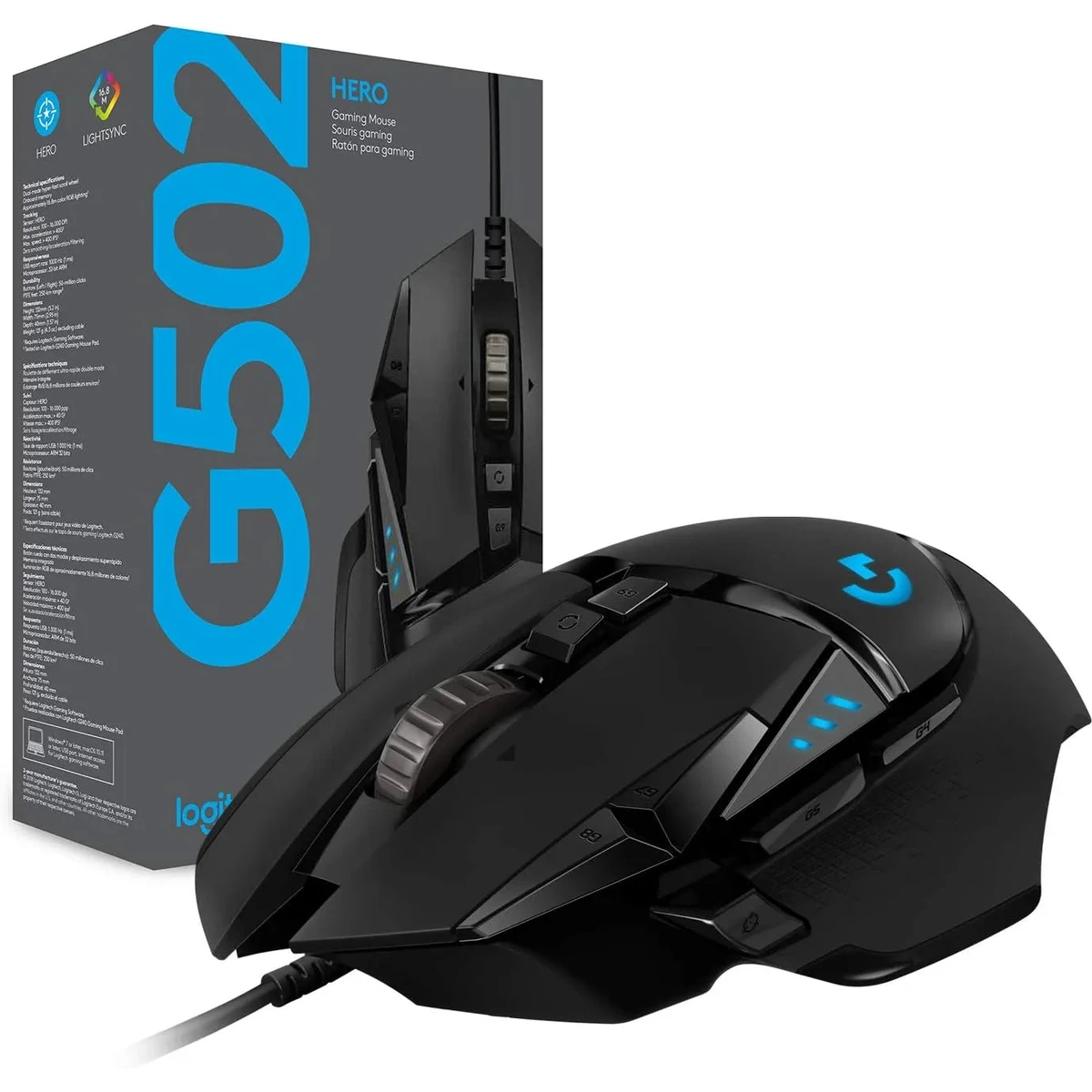 Souris Logitech G502 Hero filaire