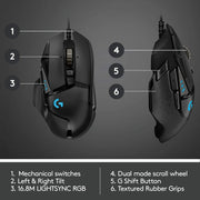Souris Logitech G502 Hero filaire
