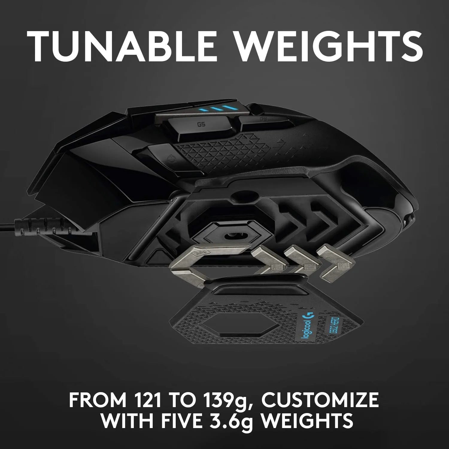 Logitech G502 Hero Wired Gaming Mouse 25K DPI 11 Buttons Black