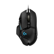 Souris gaming filaire Logitech G502 HERO - noire, vue du produit