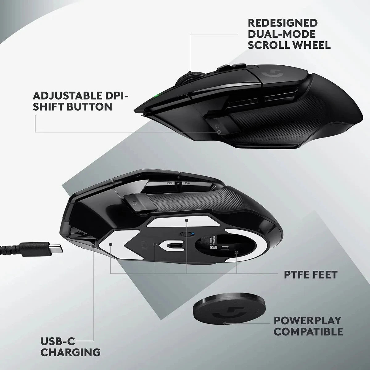 Souris Logitech G502 X Lightspeed sans fil