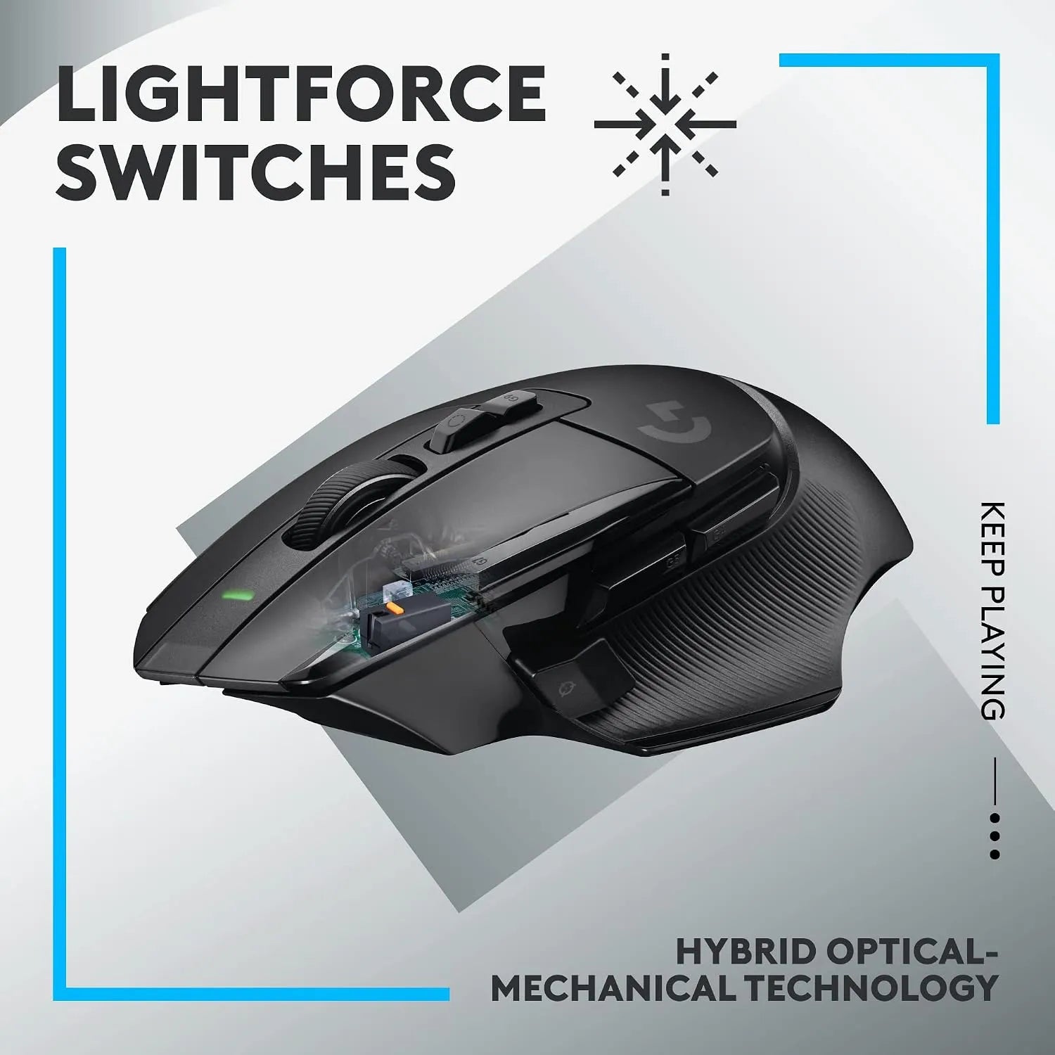 Logitech G502 X Lightspeed Wireless Gaming Mouse 13 Buttons HERO 25K Black