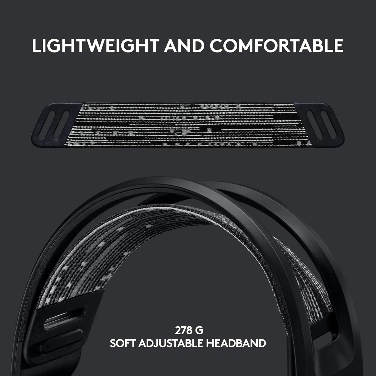Logitech G733 Lightspeed Wireless Gaming Headset 278g
