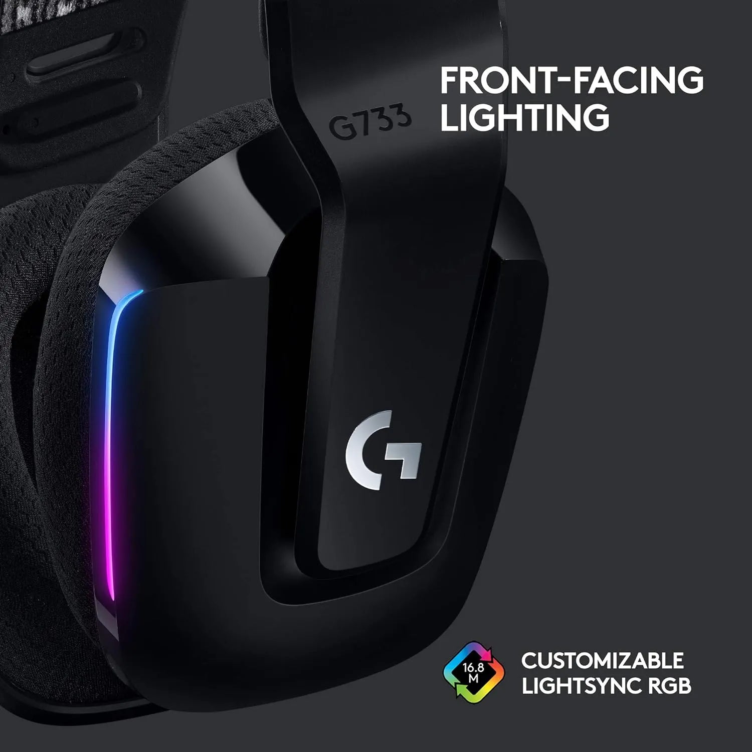 Logitech G733 Lightspeed Wireless Gaming Headset 278g