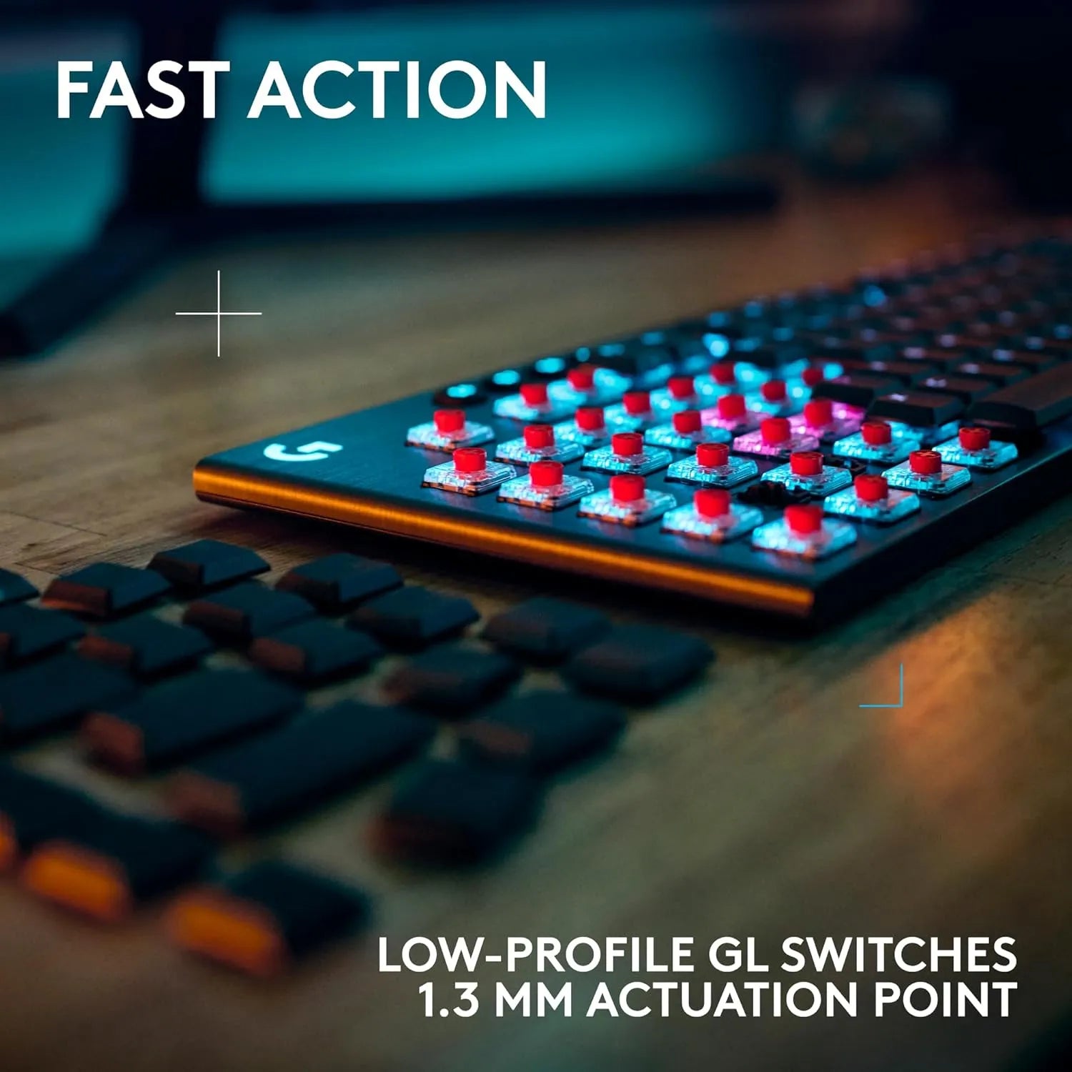 Logitech G915 X Lightspeed Wireless Gaming Keyboard Tactile Low-Profile Mechanical Switches