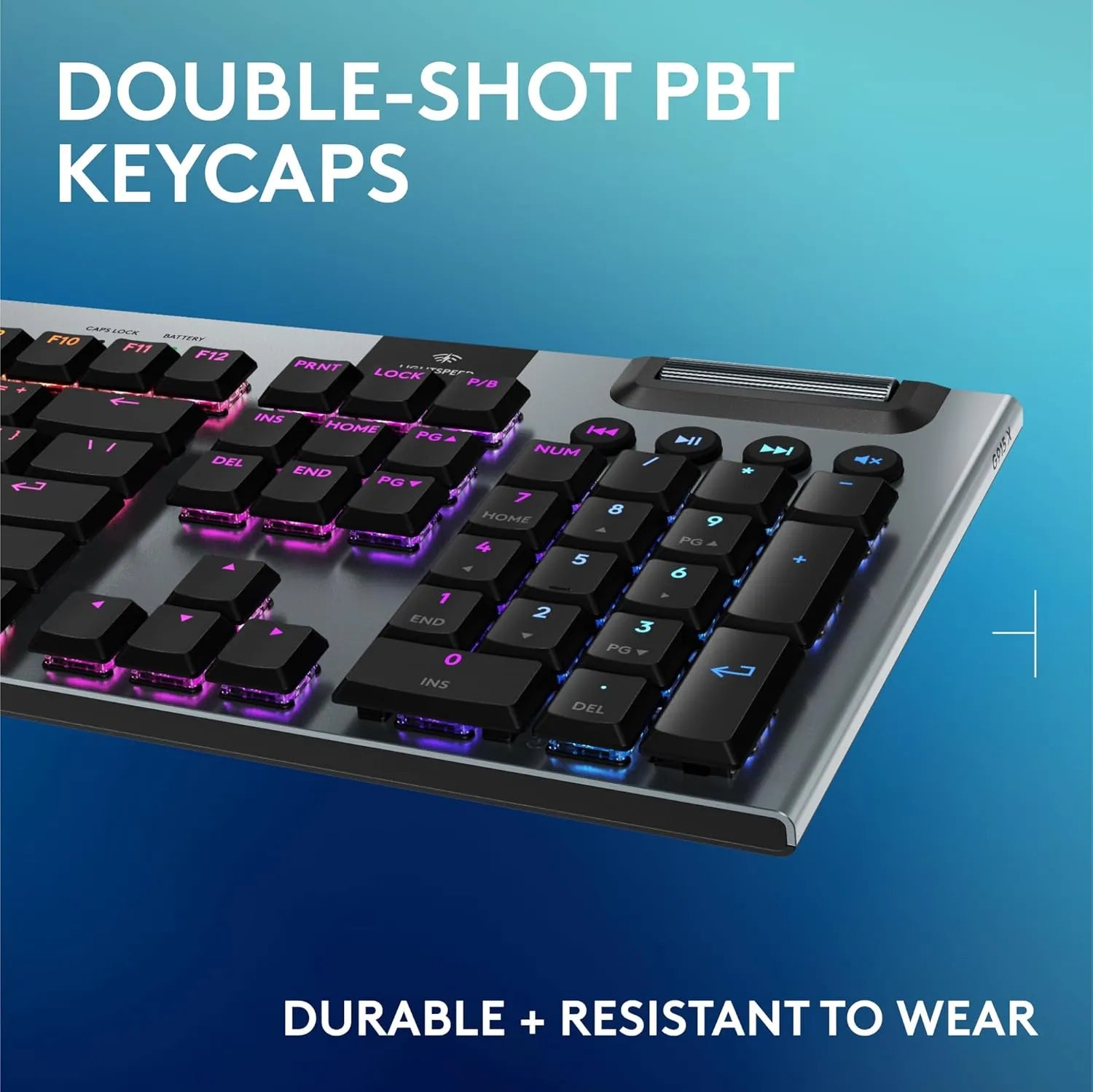 Logitech G915 X Lightspeed Wireless Gaming Keyboard Tactile Low-Profile Mechanical Switches