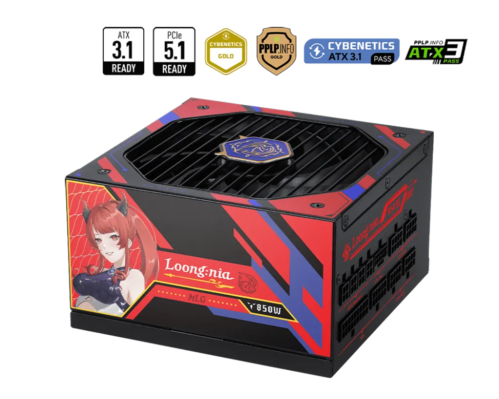 MSI A850GLS MLG Edition 850W 80 PLUS Gold Power Supply