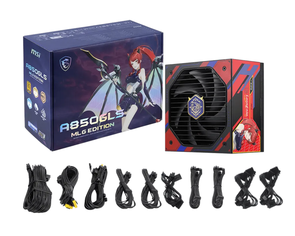 MSI A850GLS MLG Edition 850W 80 PLUS Gold Power Supply