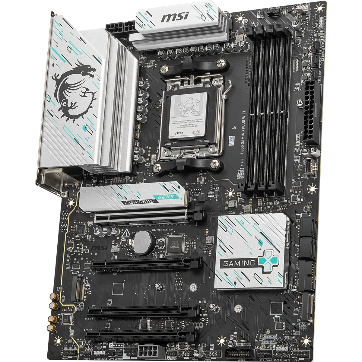 MSI B850 Gaming Plus WiFi motherboard official product view