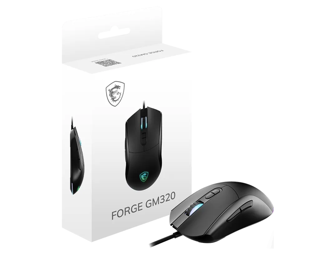 MSI FORGE GM320 Optical Gaming Mouse Black