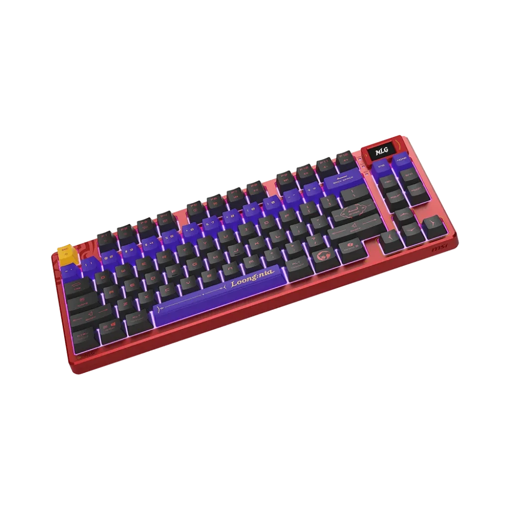 clavier gaming mécanique sans fil TKL MSI FORGE MLG Edition