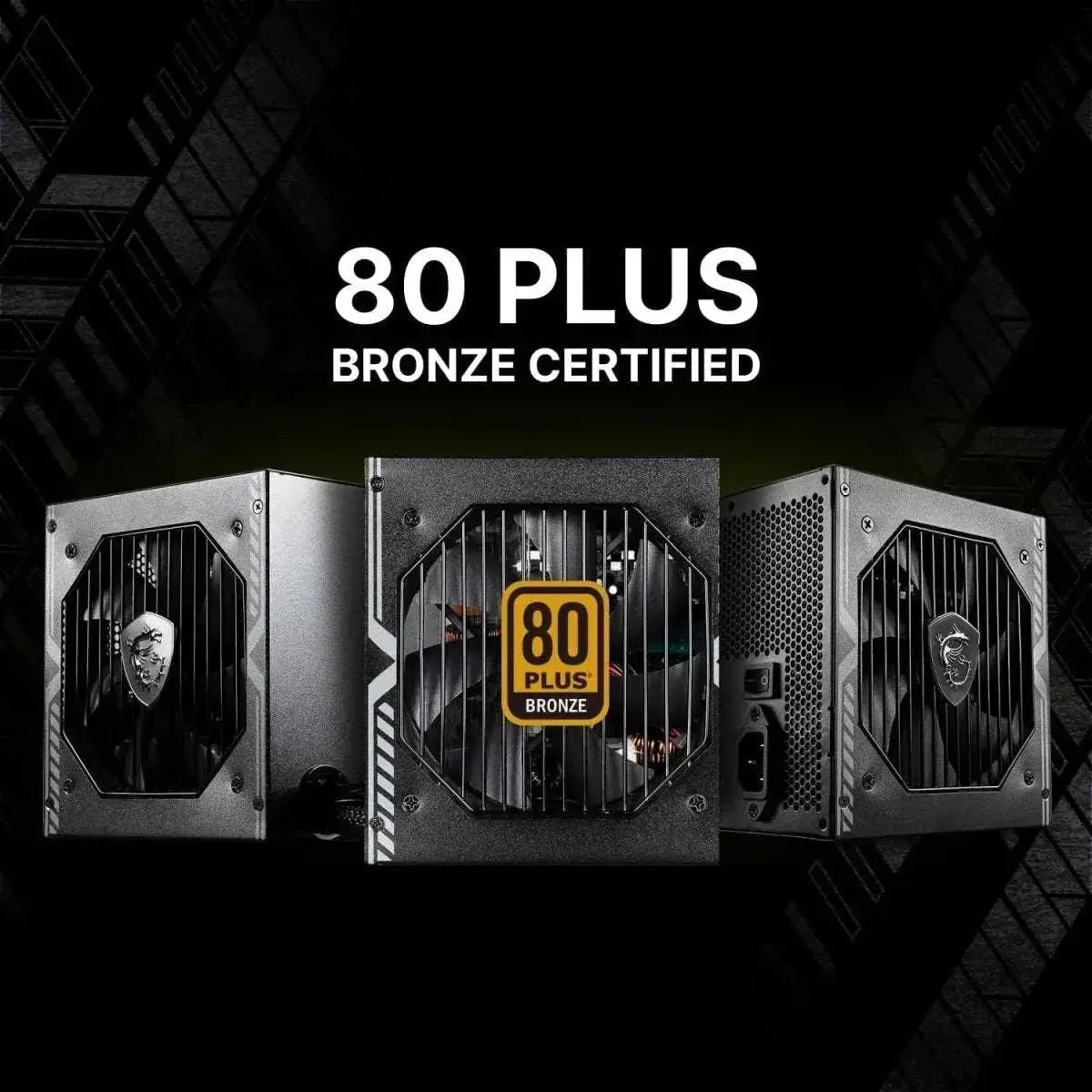 MSI MAG A750BN PCIE5 Non-Modular Gaming 750W Power Supply - Black