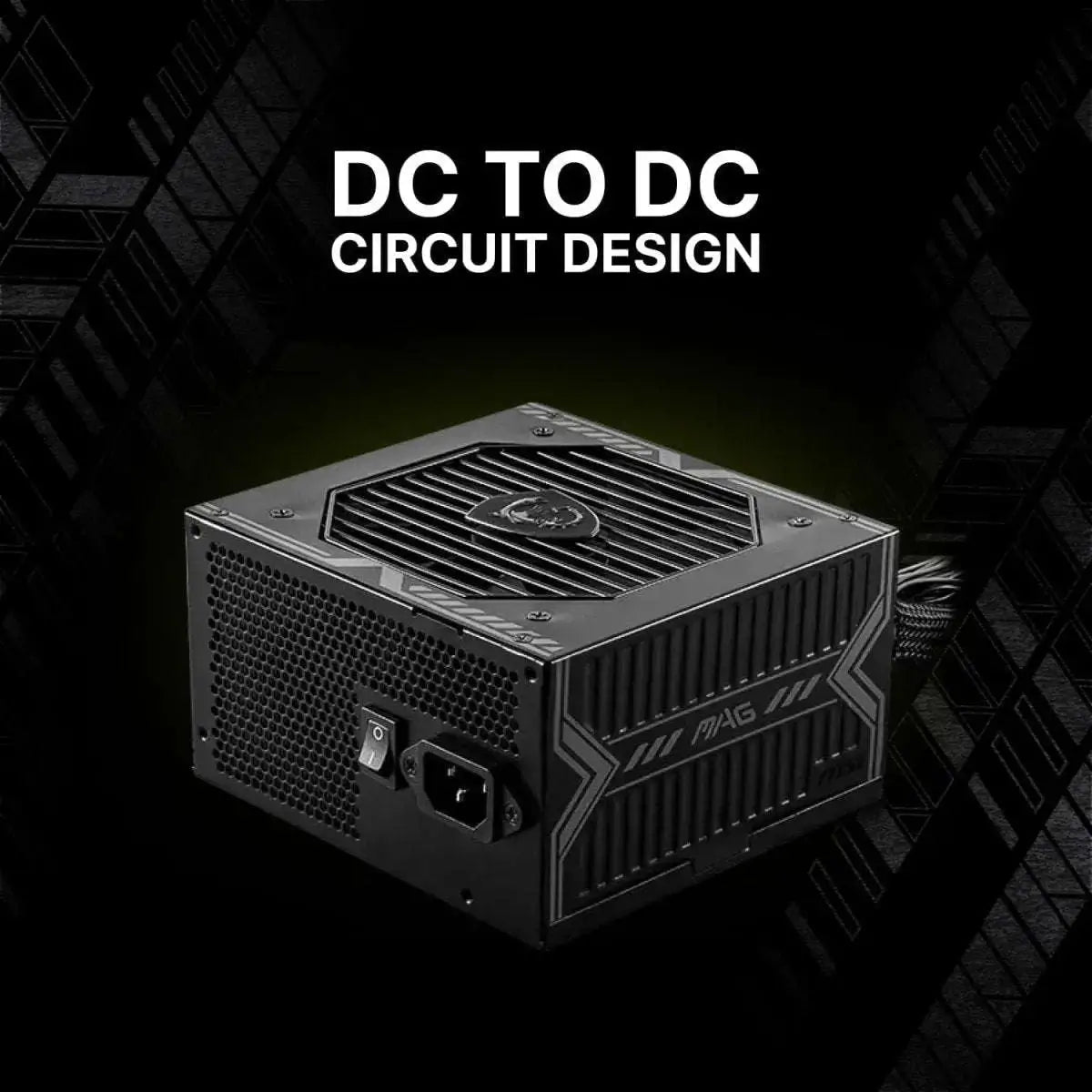 MSI MAG A750BN PCIE5 Non-Modular Gaming 750W Power Supply - Black