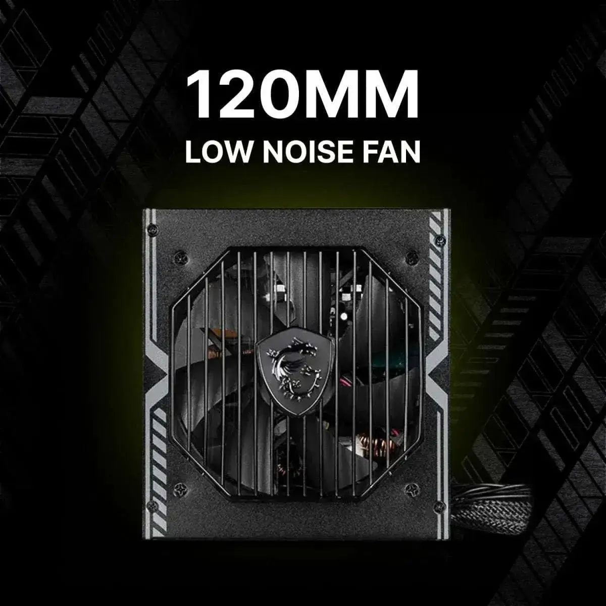 MSI MAG A750BN PCIE5 Non-Modular Gaming 750W Power Supply - Black