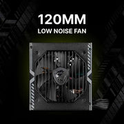 MSI MAG A750BN PCIE5 Non-Modular Gaming 750W Power Supply - Black