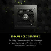 MSI MAG A850GL Gaming Power Supply 850W 80+ Gold ATX 3.1 PCIe 5.1 - Black