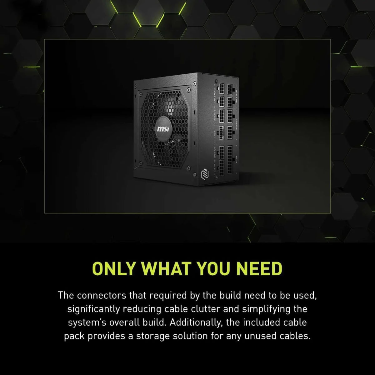 MSI MAG A850GL Gaming Power Supply 850W 80+ Gold ATX 3.1 PCIe 5.1 - Black