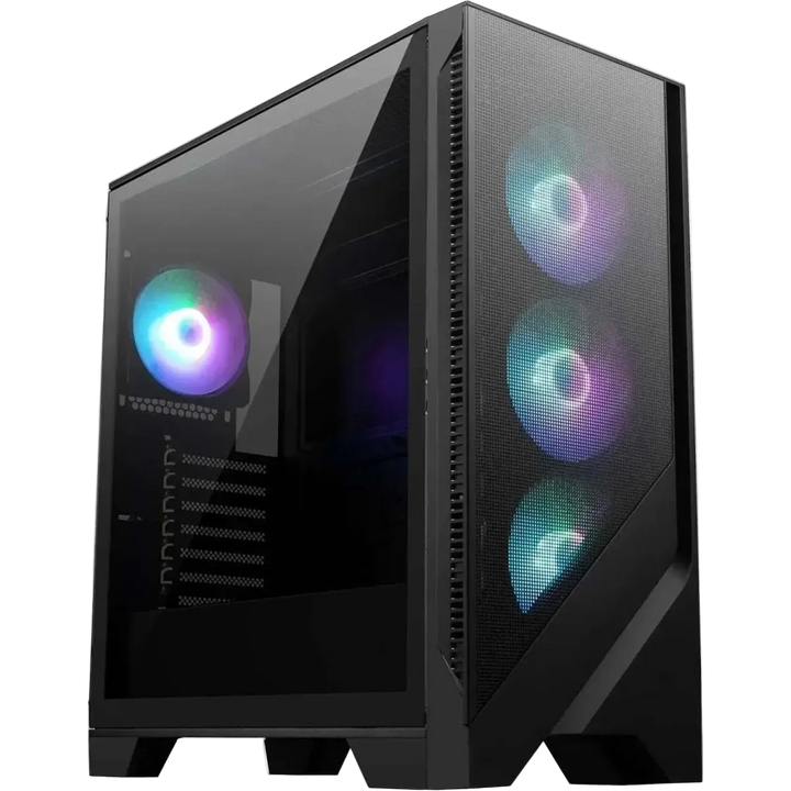 MSI MAG Forge 321R Airflow Boîtier PC mi-tour – Noir — circulation d’air optimisée