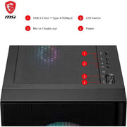 MSI MAG Forge 321R Airflow Mid-Tower PC Case - Black