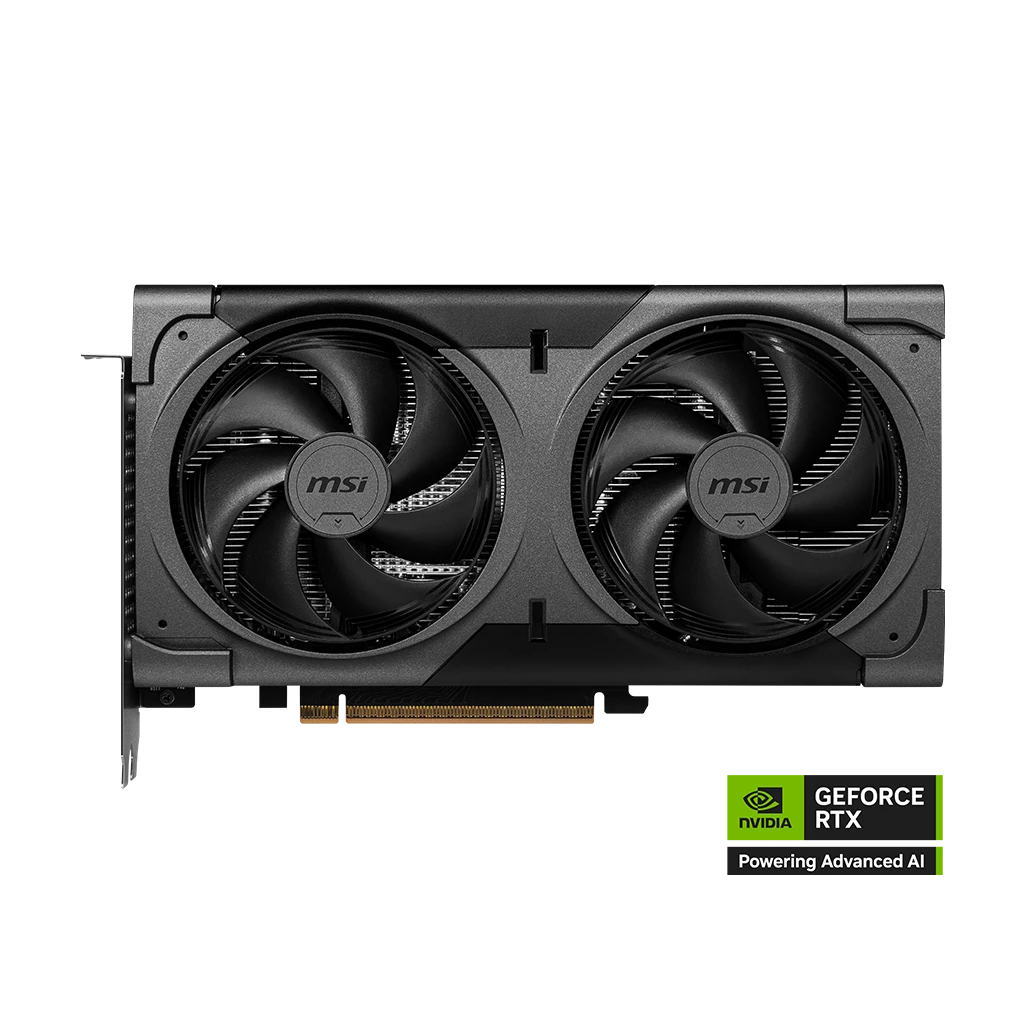 MSI GeForce RTX 5060 Ti 16G VENTUS 2X OC BLACK PLUS front view