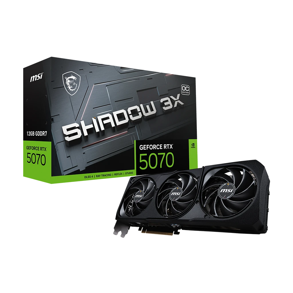 MSI GeForce RTX 5070 12G SHADOW 3X OC - vue 9