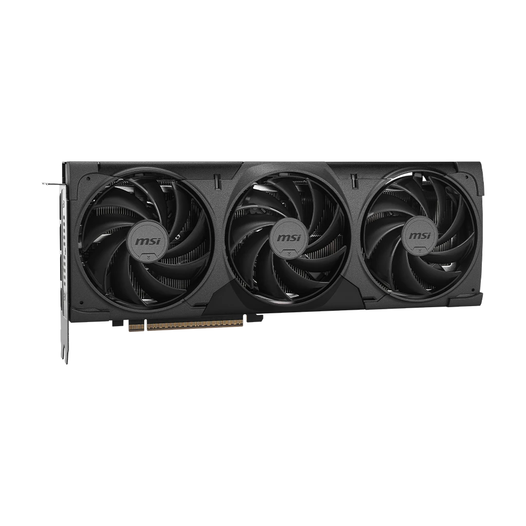 MSI GeForce RTX 5070 Ti 16G VENTUS 3X OC BLACK - vue en angle