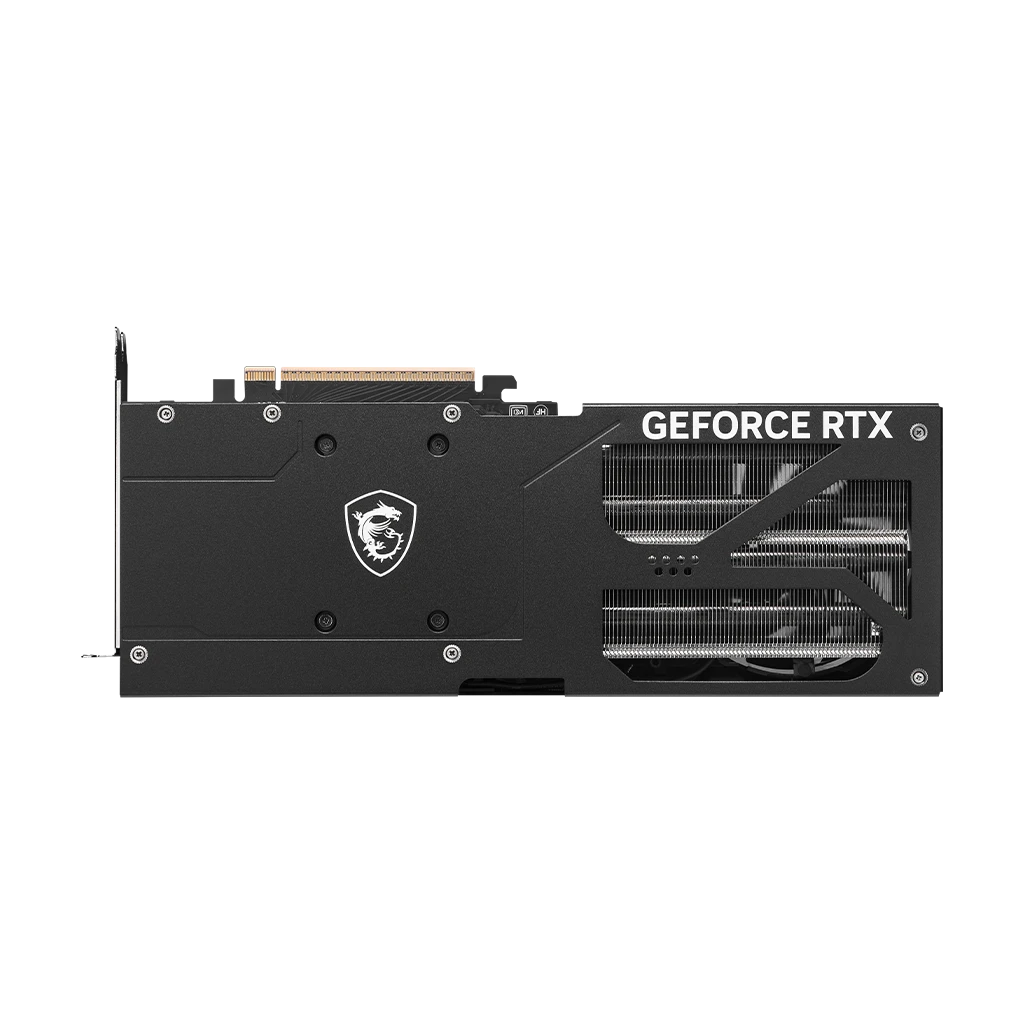 MSI GeForce RTX 5070 Ti 16G VENTUS 3X OC BLACK - vue de la plaque arrière