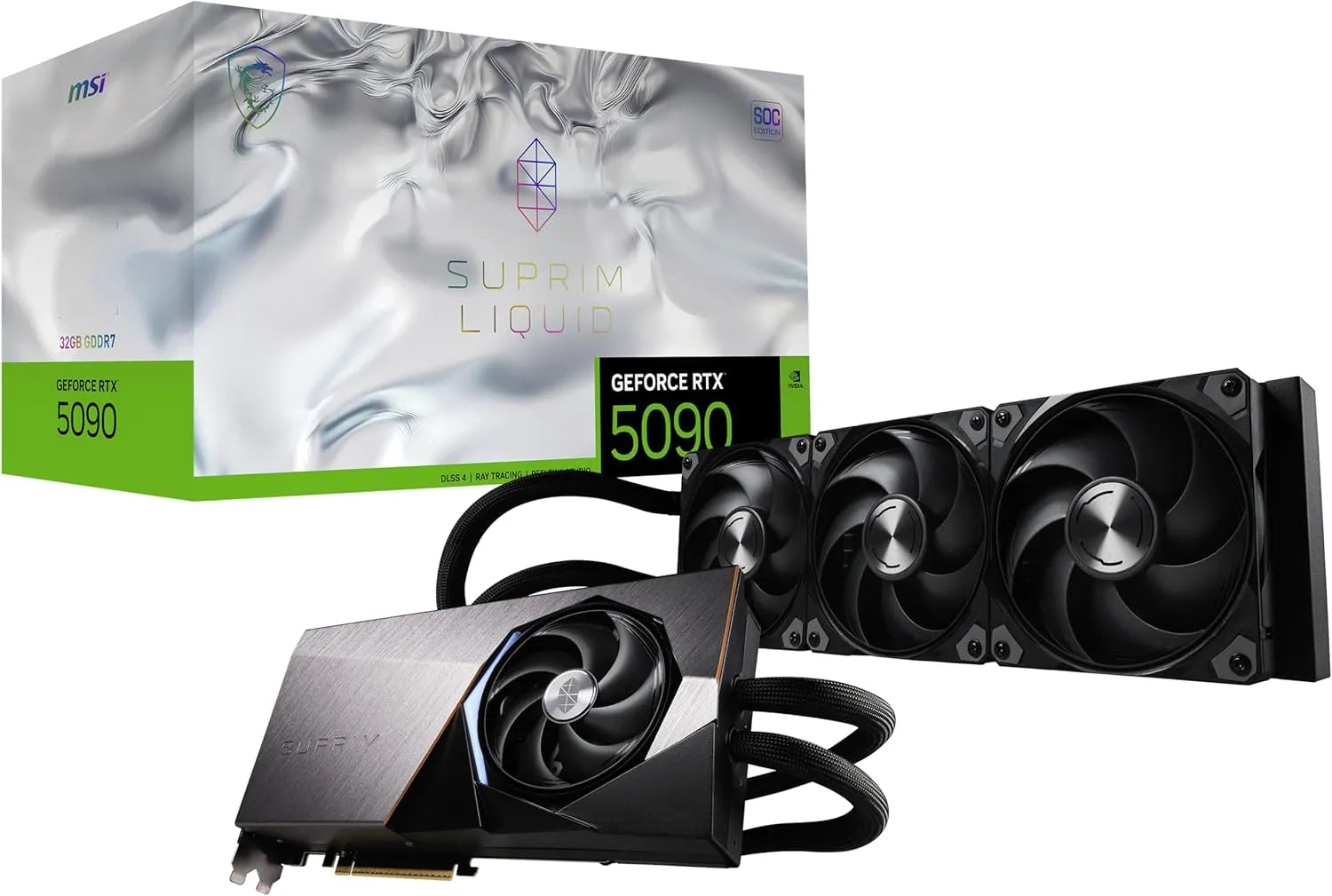 MSI RTX 5090 32G SUPRIM Liquid SOC 32GB GDDR7 512-Bit Graphics Card