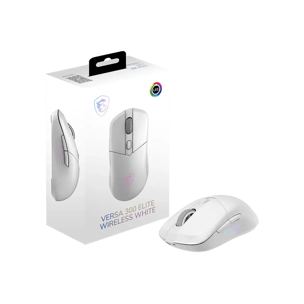 MSI VERSA 300 ELITE Wireless Gaming Mouse - White