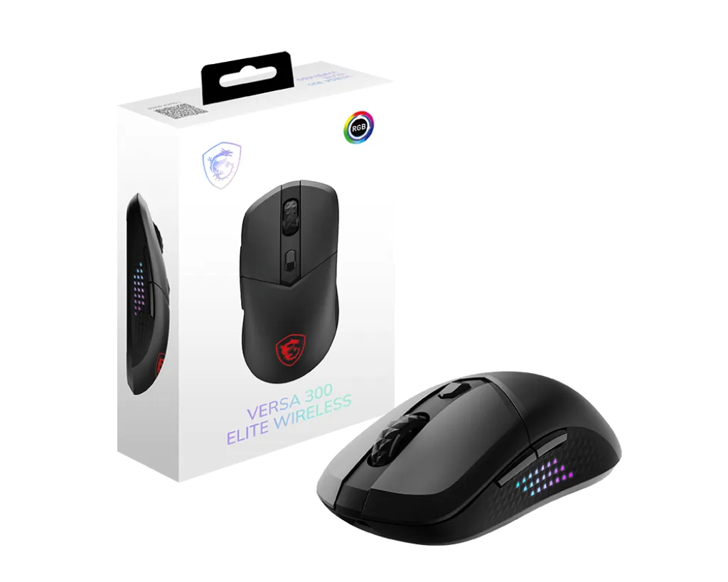 MSI VERSA 300 ELITE Wireless Gaming Mouse White
