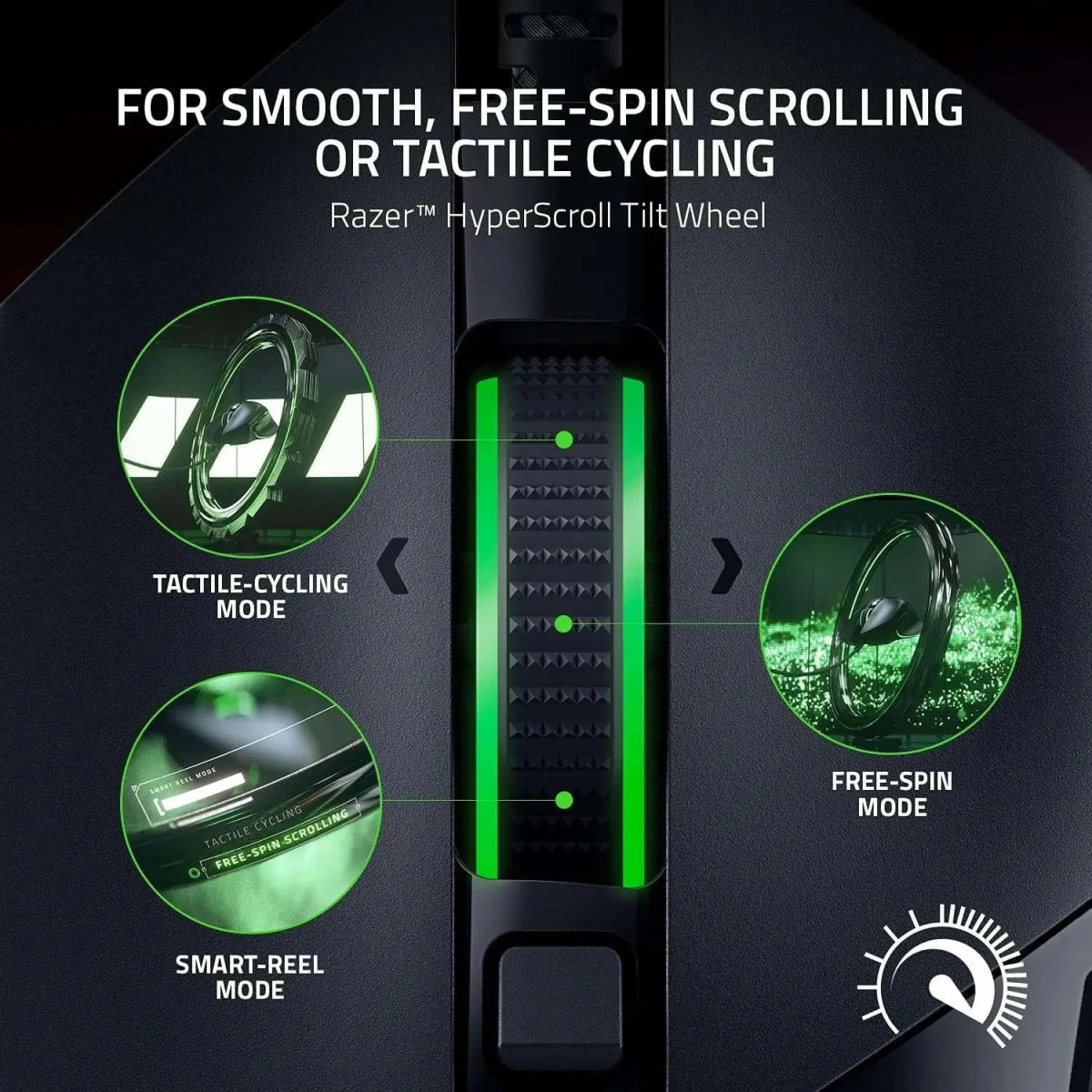 Razer Basilisk V3 Wired Gaming Mouse HyperScroll Tilt Wheel 26K DPI - Black