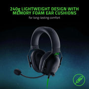 Razer BlackShark V2 X Gaming Headset - 50mm Drivers - Black