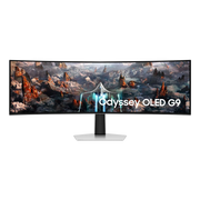 Moniteur gaming incurvé Samsung Odyssey OLED G9 G93SC 49 po Dual QHD 240 Hz - vue avant officielle